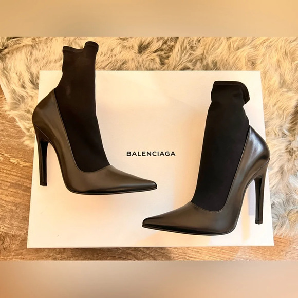 FINAL PRICE Balenciaga Leather Ankle Sock Boots - Picture 9 of 15
